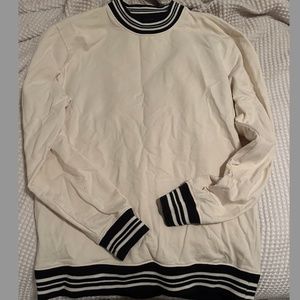 Oversized White Sweat Shirt